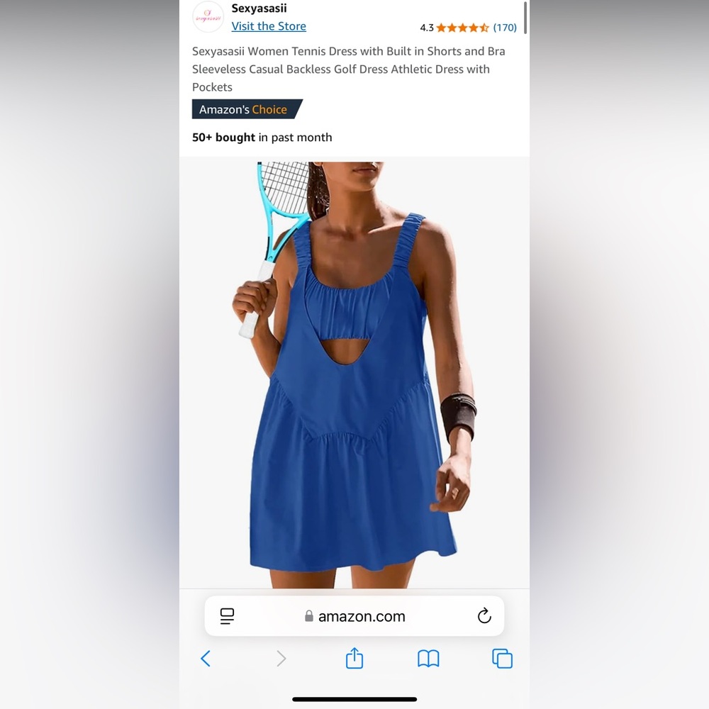 Blue Tennis Dress